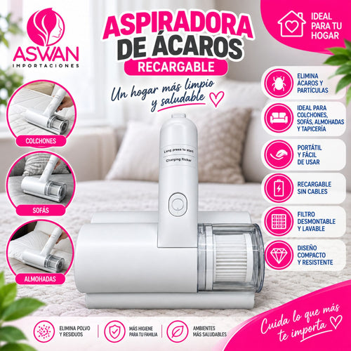ASPIRADORA DE ÁCAROS RECARGABLE